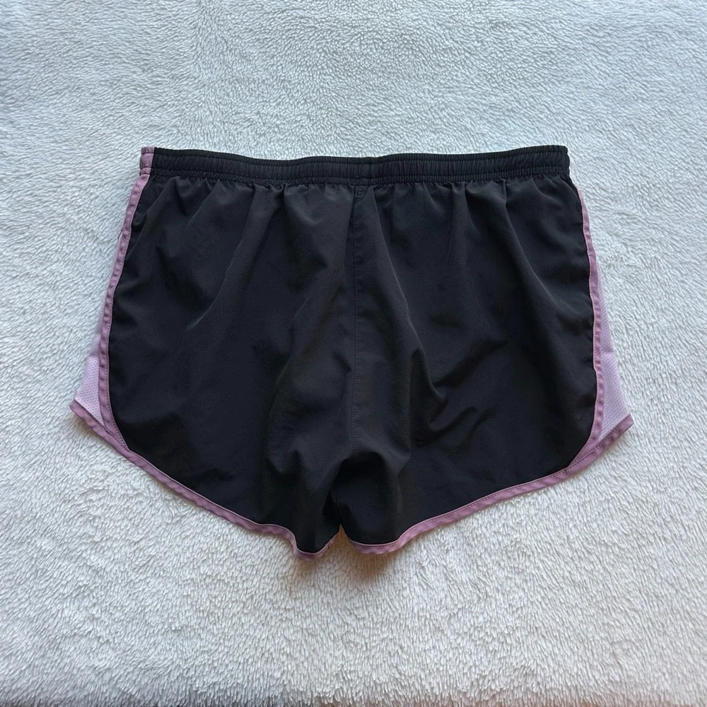 Nike Women's 10K Running Shorts Dri-Fit Lined Black Pink Athletic Tempo 849394 M